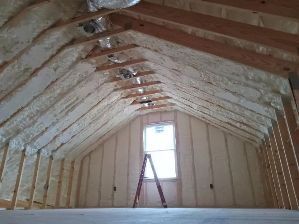 Spray foam roofing application for Crawl Space Insulation project in Cookeville